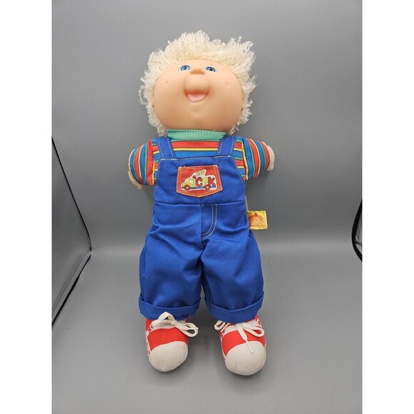 Cabbage Patch Kids Other - Cabbage Patch Kids Toddler Boy Doll 1990 1st Edition Xavier Robert Blonde Blue
